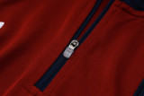 2025-26 ARS Jujube red Kids Half Pull Tracksuit #E2560(童装)(半拉链)