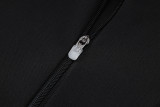 2025-26 Man Utd Black Kids Half Pull Tracksuit #E2554(童装)(半拉链)