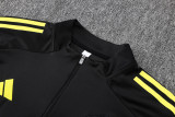 2025-26 Man Utd Black Kids Half Pull Tracksuit #E2554(童装)(半拉链)