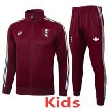2025-26 Ajax Jujube red Kids Jacket Tracksuit #E2538(童装)