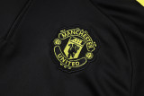 2025-26 Man Utd Black Kids Half Pull Tracksuit #E2554(童装)(半拉链)