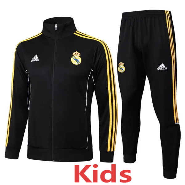 2025-26 RMA Black Kids Jacket Tracksuit #E2556(童装)