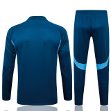 2025-26 JUV Royal blue Kids Half Pull Tracksuit #E2543(童装)(半拉链)