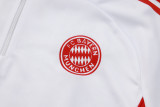 2025-26 Bayern White Kids Half Pull Tracksuit #E2542(童装)(半拉链)