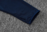 2025-26 RMA  Royal blue Kids Half Pull Tracksuit #E2539(童装)(半拉链)