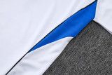 2025-26 Man Utd White Kids Half Pull Tracksuit #E2553(童装)(半拉链)