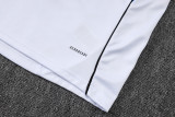 2025-26 Man Utd White Kids Half Pull Tracksuit #E2553(童装)(半拉链)