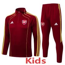 2025-26 ARS Jujube red Kids Half Pull Tracksuit #E2583(童装)(半拉链)