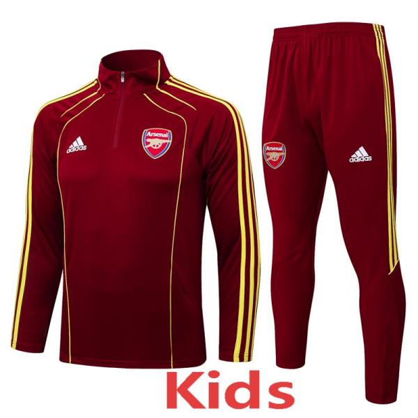 2025-26 ARS Jujube red Kids Half Pull Tracksuit #E2583(童装)(半拉链)