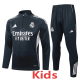 2025-26 RMA Dark gray Kids Half Pull Tracksuit #E2594(童装)(半拉链)