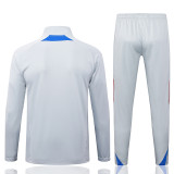 2025-26 Bayern Light gray Kids Half Pull Tracksuit #E2582(童装)(半拉链)