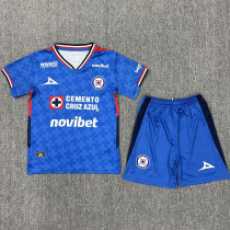 2025-26 Cruz Azul Home Kids Soccer Jersey