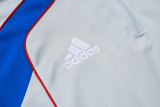 2025-26 Bayern Light gray Kids Half Pull Tracksuit #E2582(童装)(半拉链)