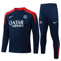 2025-26 PSG Royal blue Half Pull Tracksuit #B2546(半拉链)