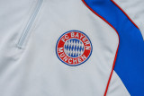 2025-26 Bayern Light gray Kids Half Pull Tracksuit #E2582(童装)(半拉链)