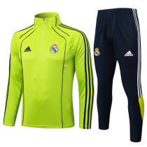 2025-26 RMA Grass green Half Pull Tracksuit #B2545(半拉链)