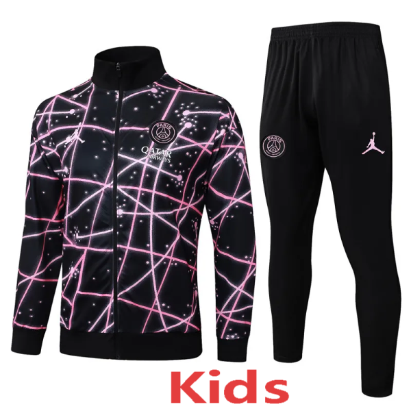 2025-26 PSG Jordan Black Kids Jacket Tracksuit #E2591(童装)