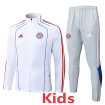 2025-26 Bayern White Kids Jacket Tracksuit #E2585(童装)