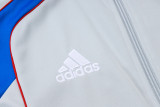 2025-26 Bayern Light gray Kids Jacket Tracksuit #E2586(童装)