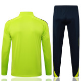 2025-26 RMA Grass green Kids Half Pull Tracksuit #E2574(童装)(半拉链)