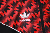 2025-26 Man Utd Black Red Kids Jacket Tracksuit #E25105(童装)