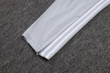 2025-26 RMA White grey Kids Half Pull Tracksuit #E25106(童装)(半拉链)