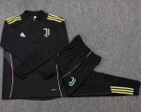 2025-26 JUV Black Kids Half Pull Tracksuit #E25110(童装)(半拉链)