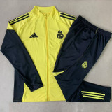2025-26 RMA Yellow Kids Jacket Tracksuit #E25112(童装)