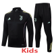 2025-26 JUV Black Kids Half Pull Tracksuit #E25110(童装)(半拉链)