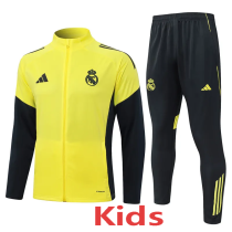 2025-26 RMA Yellow Kids Jacket Tracksuit #E25112(童装)