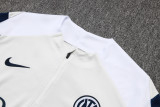 2025-26 INT White Kids Half Pull Tracksuit #E25108(童装)(半拉链)