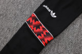 2025-26 Man Utd Black Red Kids Jacket Tracksuit #E25105(童装)