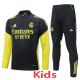 2025-26 RMA Dark gray Kids Half Pull Tracksuit #E25119(童装)(半拉链)