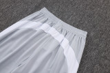 2025-26 RMA White grey Kids Half Pull Tracksuit #E25106(童装)(半拉链)