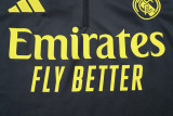 2025-26 RMA Dark gray Half Pull Tracksuit #B2563(半拉链)