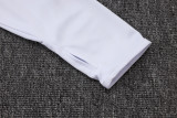 2025-26 JUV White Kids Half Pull Tracksuit #E25117(童装)(半拉链)