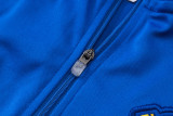 2025-26 Man Utd Fancy blue Kids Half Pull Tracksuit #E25102(童装)(半拉链)