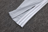 2025-26 RMA White grey Kids Half Pull Tracksuit #E25106(童装)(半拉链)