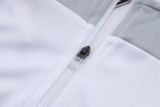 2025-26 RMA White grey Kids Half Pull Tracksuit #E25106(童装)(半拉链)