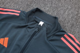 2025-26 Bayern Dark gray Kids Jacket Tracksuit #E25107(童装)