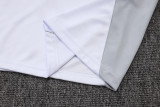 2025-26 RMA White grey Kids Half Pull Tracksuit #E25106(童装)(半拉链)