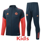 2025-26 Bayern Dark gray Kids Jacket Tracksuit #E25107(童装)