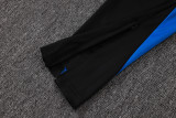 2025-26 Man Utd Fancy blue Kids Half Pull Tracksuit #E25102(童装)(半拉链)