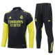 2025-26 RMA Dark gray Half Pull Tracksuit #B2563(半拉链)