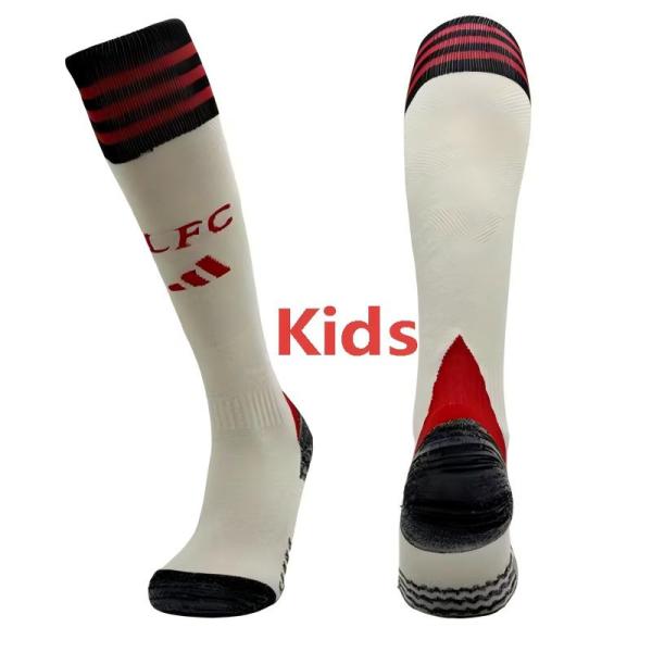 2025-26 LIV White Away Kids Socks(儿童)