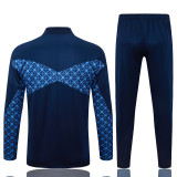 2025-26 PSG Royal blue Half Pull Tracksuit #B2566(半拉链)