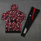 2025-26 Man Utd Red Black Hoodie Tracksuit (卫衣套装)