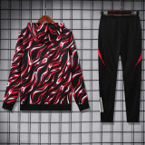 2025-26 Man Utd Red Black Hoodie Tracksuit (卫衣套装)