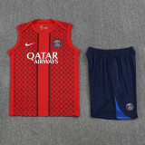 2025-26 PSG Red Tank top and shorts suit