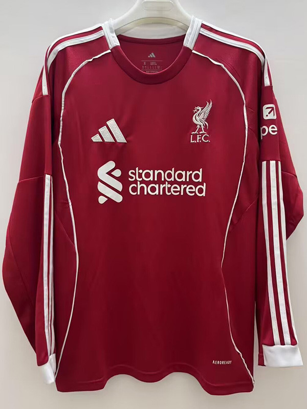 2025-26 LIV Home Long Sleeve Soccer Jersey (长袖)